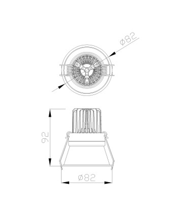 ***OFER/DES*** FORMENTERA * EMPOTRABLE LED COB 7W - 3000K